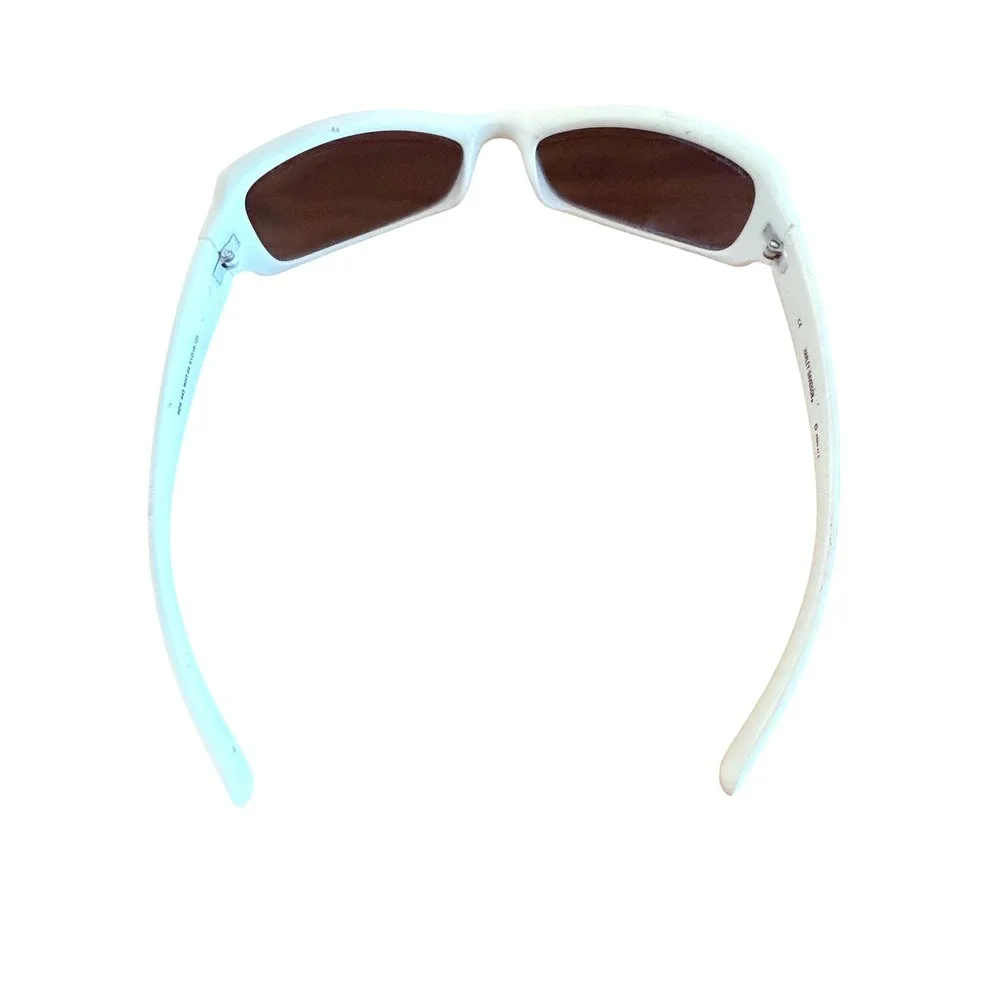Vintage 2004 Harley Davidson HDS 443 White Rhinestone Sunglasses Y2K Biker